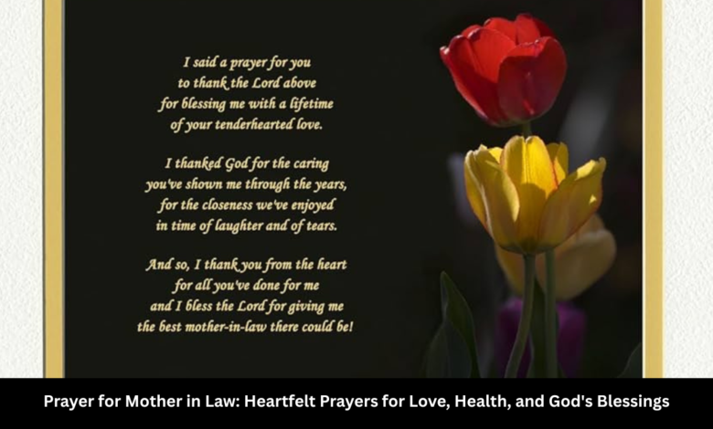 prayer for mother in law