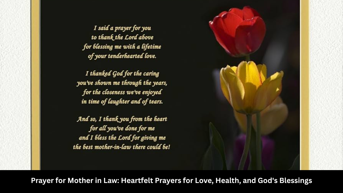 prayer for mother in law