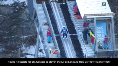 how is it possible for ski jumpers to stay in the air so long and how do they train for that?