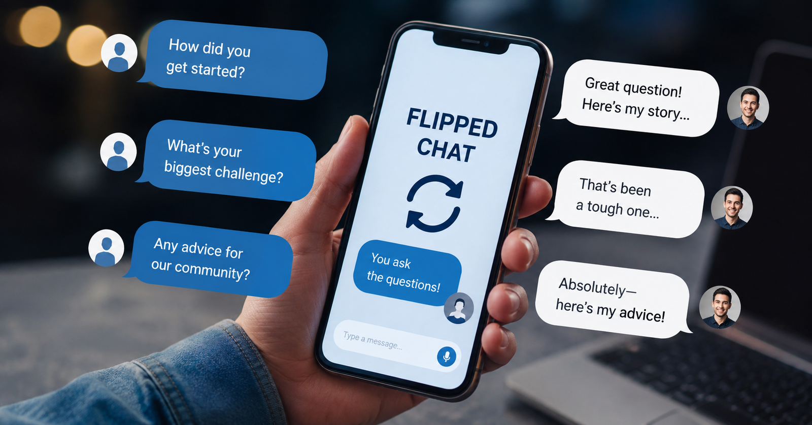 flipped chat